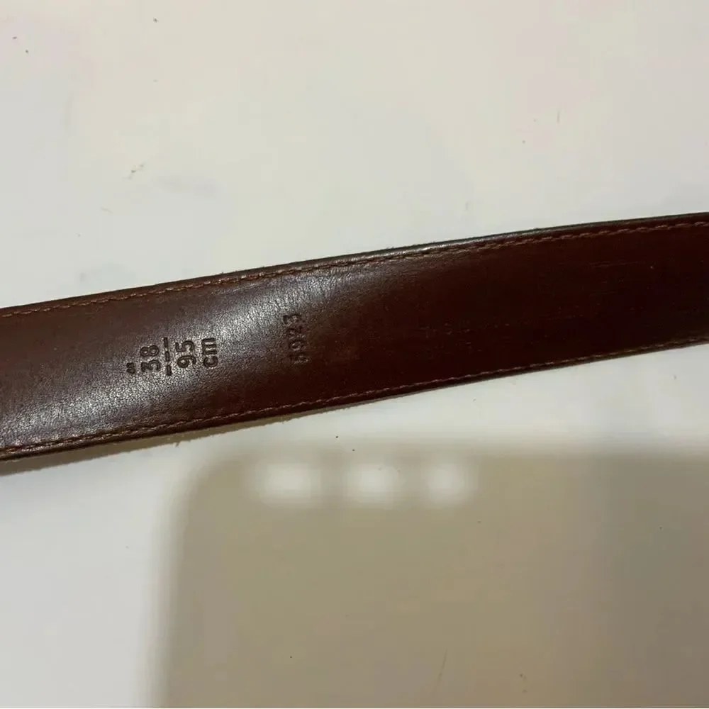 Vintage Coach 5923 Sienna Leather brown Belt, Size 38/95